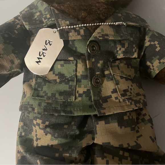 Build-A-Bear Workshop Camo Soldier Plush Teddy Bear 2010 Retired - Picture 7 of 9